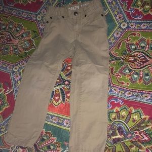 Khaki pants, rocker fit, like new.